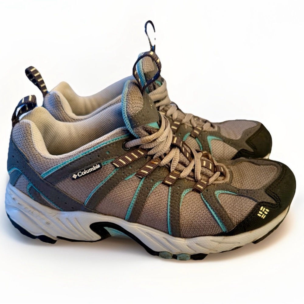 Columbia KAIBAB Hiking Boots Shoes Women’s Size 8.5 BL3571-019 Low Top Mesh Teal